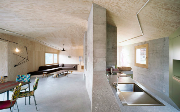 Beton, de nem panel! Inspiráló beton belterű otthonok