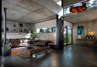 Beton, de nem panel! Inspiráló beton belterű otthonok
