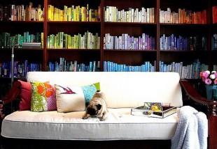 Könyvek a lakásban