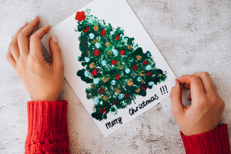 Garantáltan gyerekbarát: saját készítésű karácsonyi üdvözlőkártya